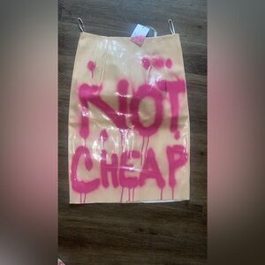 Graffiti pencil skirt